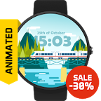 Train Animated Watch Face FWF