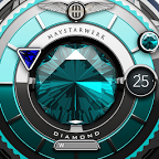 Turquoise Diamond Watch Face
