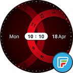 Rings Red watch face by Sparet