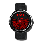 Cyber Red Tech Watch Face