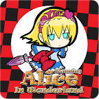 Alice running in wonderland