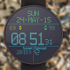 LED Watch face with Weather